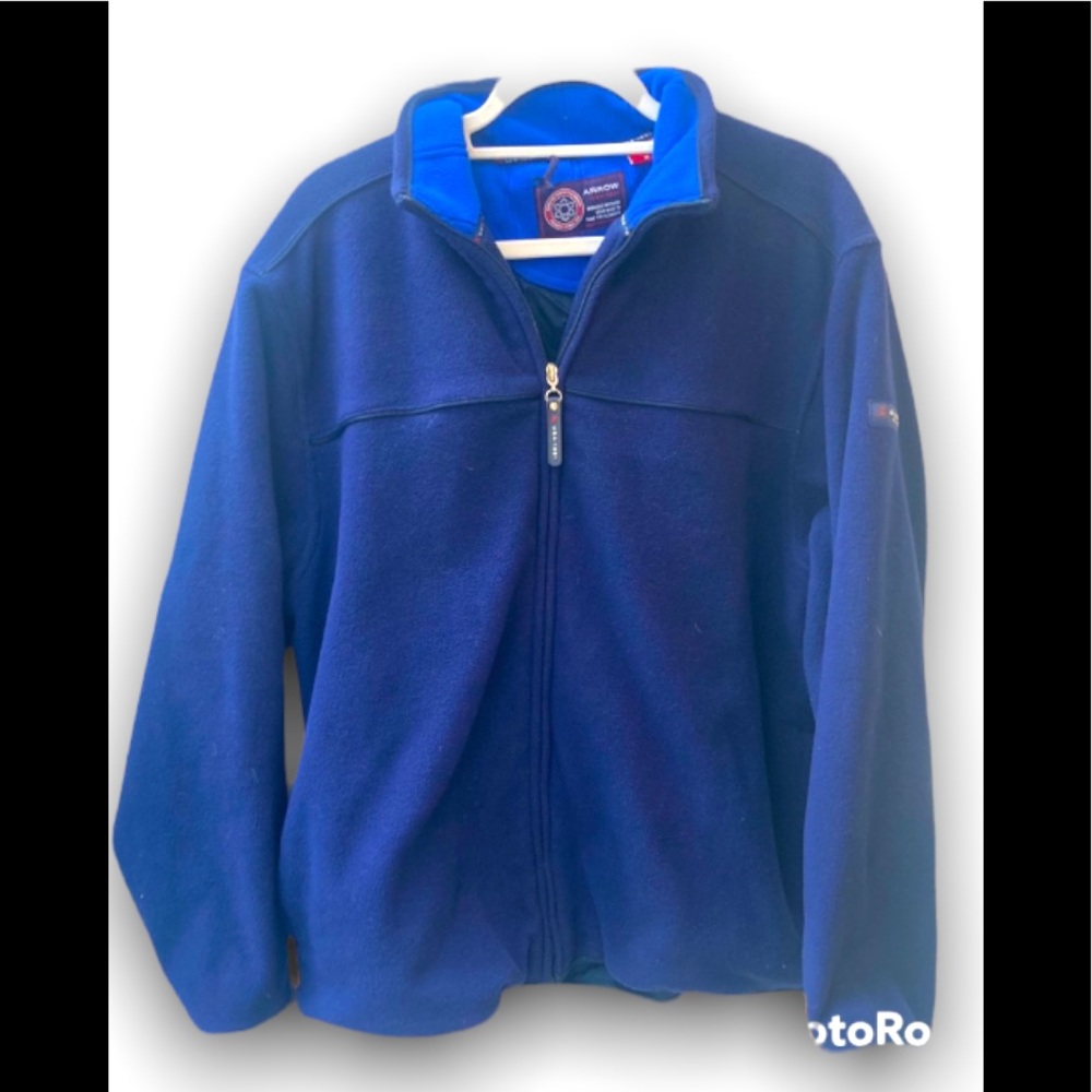 Mens Arrow Size Medium Full Zip fleece sweater